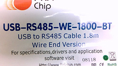 FTDI USB-RS485-WE-1800-BT CABO, URIAL USB a RS485, 1,8m, extremidade de fio