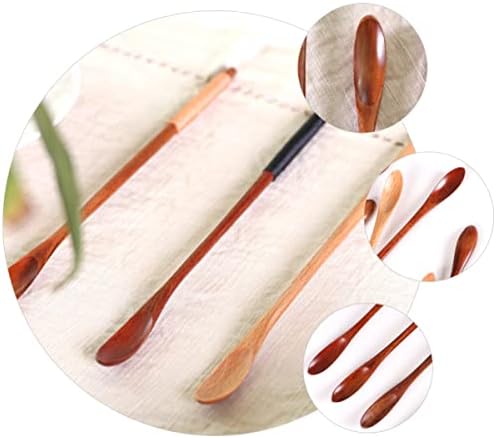 5pcs de madeira coquetel de açúcar tigela de mesa de mesa japonesa sobremesa francesa colher gelo refrigerante de cozinha