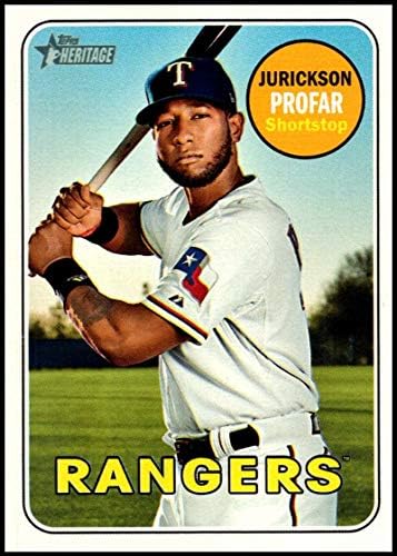 2018 Topps Heritage High Number Baseball 584 Jurickson Profar Texas Rangers MLB Official MLB Trading Card
