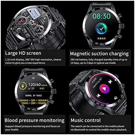 Vpsn bluetooth chamando smartwatch recarregável assistir para homens smart watch screen hd moda relógio smartband