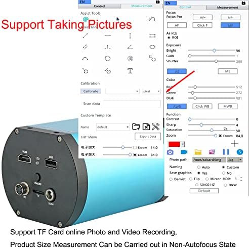 Koppace 1x-14x foco automático Microscópio Industrial Câmera HDMI Alta Definição Imagem Suporte Vídeo fotográfico