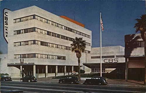 C.B.S. Estação Los Angeles, Califórnia CA Original Vintage Postcard Vintage