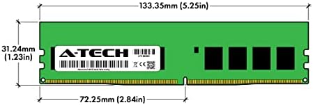 Substituição A-Tech 16 GB para Dell 370-AEKL-DDR4 2666MHz PC4-21300 ECC UDIMM 2RX8 1.2V-Memória do servidor único Ram