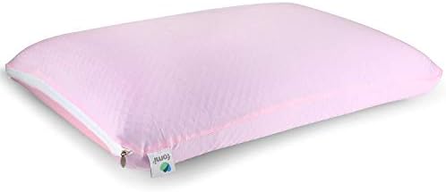 Fomi Gel Refrigendo travesseiro para dormir | 25 ”x 18” x 4,5 ”| Capa de seda de gelo luxuosa | Travesseiro moldável