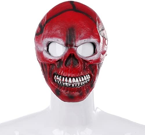 Bestoyard 2 peças crânio para homens Banquet Halloween 3D Soft Helmet Ghost Skeleton