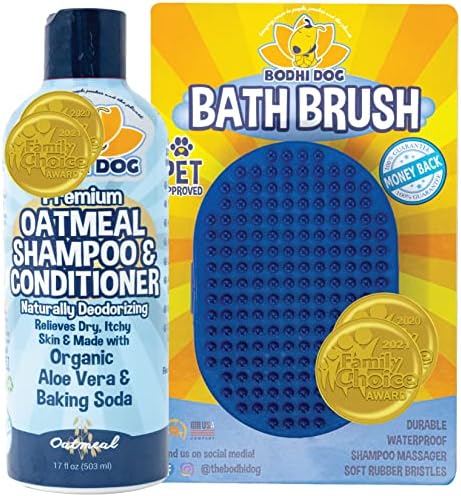 Escova de shampoo de cachorro bodhi | Supplies de chuveiro e banheira para gatos e cães | Escova de banho de cachorro