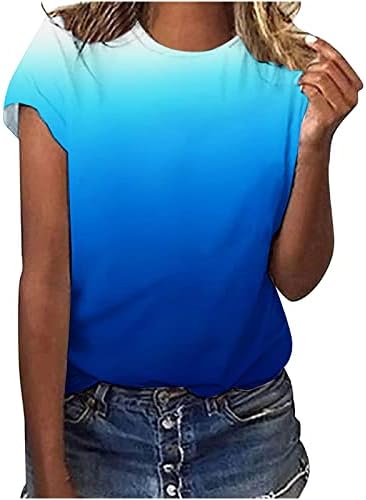 Camiseta feminina outono de verão de manga curta Crew e pescoço pássaro floral brunch gráfico de camiseta para meninas adolescentes