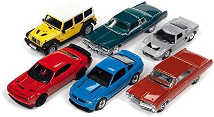 Auto World Premium 2022 Release 3 Conjunto de um conjunto de carros Diecast - Caixa de 6 carros modelo de escala 1/64