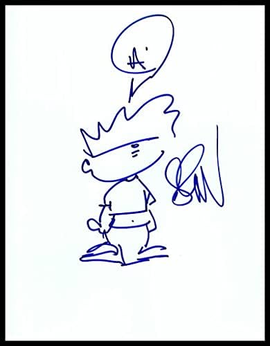 Seth Green Green desenhado à mão autógrafos assinados artes originais auto -esboço - Family Guy