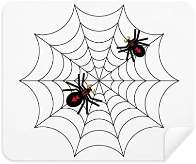 Ilustração de aranha de insetos Black Limpeza de pano Clearner 2pcs Camurça tecido de camurça