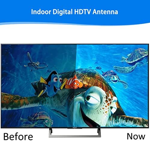 Antena de TV digital HD amplificada Antenas internas de longo alcance Support Smart 4K 1080P Fire TV e toda a televisão HDTV