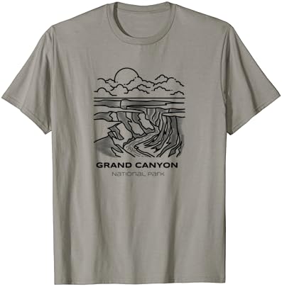 T-shirt de caminhada do Parque Nacional Grand do Grand Canyon vintage