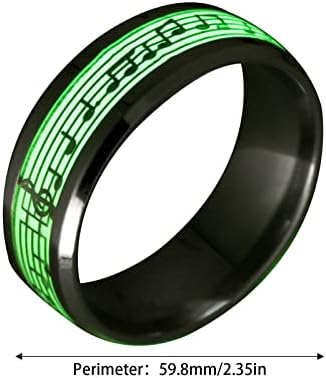 Yistu anéis para mulheres Novo anel de moda simples moda brilho brilho anel fluorescente personalidade jóia bowble glow ring