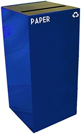 Witt Industries 32GC02-Bl Reciclagem de Geocube com abertura de slot, aço, 32 gal, azul