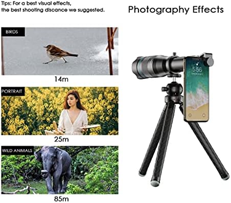Lysldh 60x zoom telefoto lente lente de viagem lente monocular com tripé de selfie