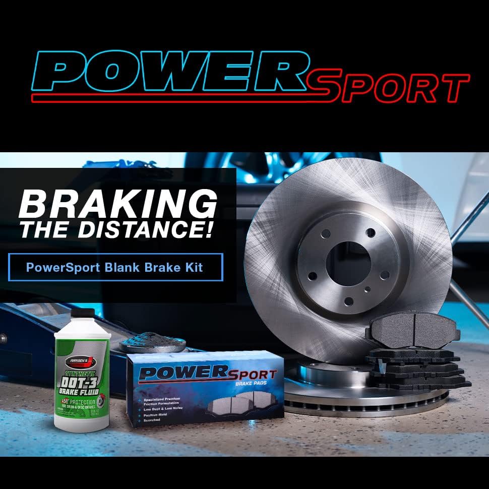 Kit de freios e rotores do esporte de energia Power | pastilhas de freio dianteiras | Rotores e almofadas de freio | Pachotas de freio
