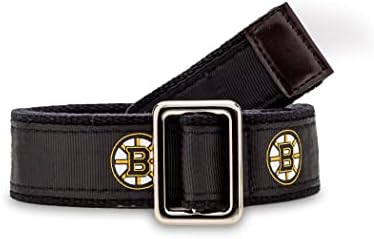 Gells Boston Bruins NHL Hockey Belt oficialmente licenciado com fivela de níquel com acabamento e lata de logotipo