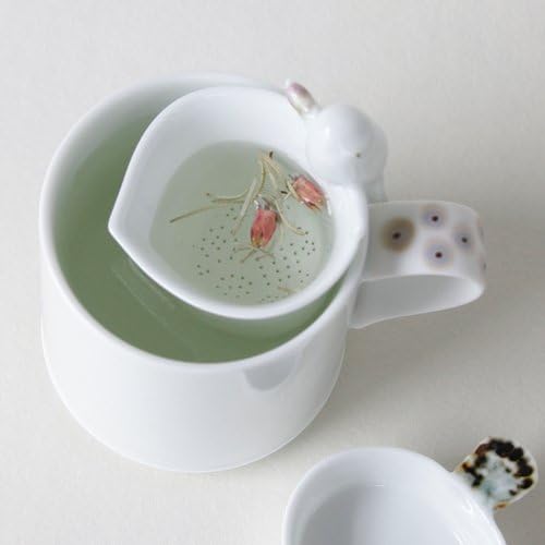 Projeto de porcelana de porcelana branca cerâmica cerâmica Cerâmica Folhas de chá pessoal Brewing Filtro Infusor Filtro de filtro