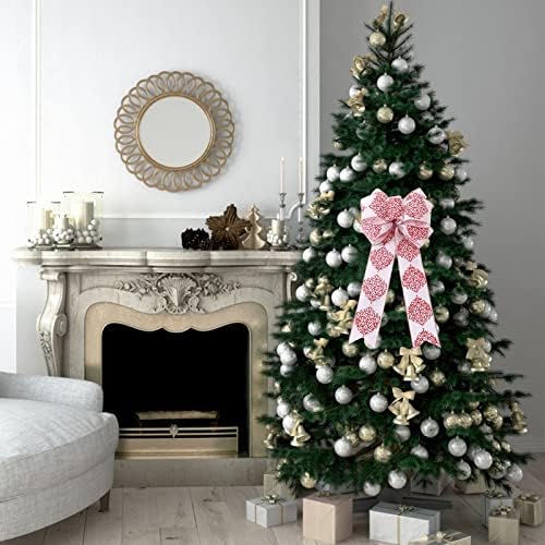Decorações ao ar livre de arco de Natal 43 cm de árvore de natal grande e -