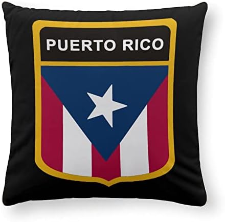 Porto Rico F-Lag Viagem Cobertor macio e aconchegante travesseiro de flanela e jogue combinação dois em um para o carro