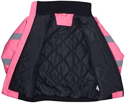 Jaqueta de segurança Fonirra Hi-Viz para mulheres com revestimento reflexivo ANSI Classe 3 Bomber Work Jacket