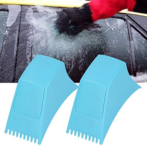Raspador de gelo portátil, 2pcs/conjunto de pára -brisa de carro de pára -brisa, ferramenta de limpeza de janela de remoção