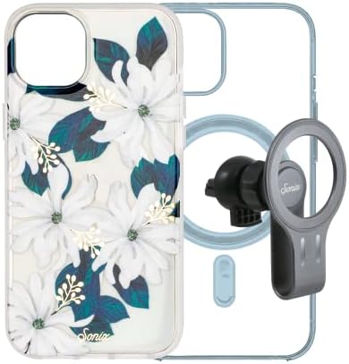 Sonix Delilah Flower Case + Maglink Car Mount for Magsafe iPhone 14 Plus