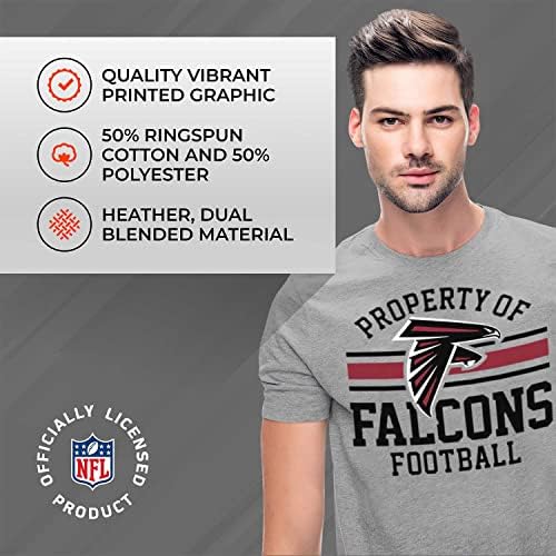 NFL Propriedade adulta da camiseta leve de manga curta, camiseta oficial da equipe, equipamento para homens e mulheres