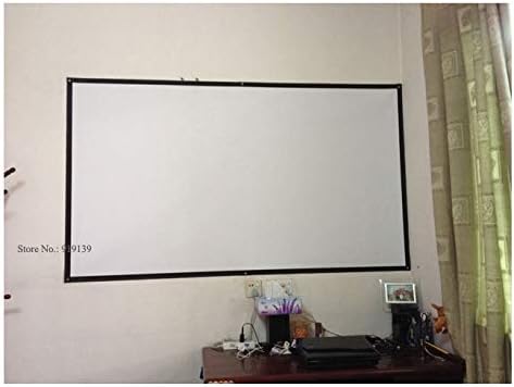 Tela de projeção de tecido KXDFDC 100 polegadas 16: 9 Razão para telas de projetor manual de cinema doméstico 2.2x1,24
