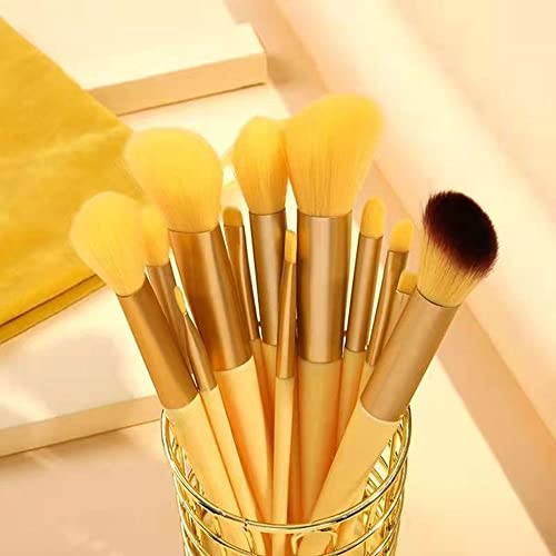 N/A 13pcs A Definir pincéis macios de maquiagem fofos para Cosmetics Foundation Blush Powder Shushadow Blending Makeup Brush Tools