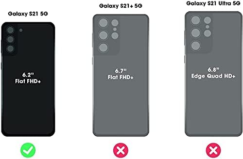 Otterbox Defender Caso para Samsung Galaxy S21 5G Embalagem de varejo - coldre de clipe de cinto, azul do time do colégio