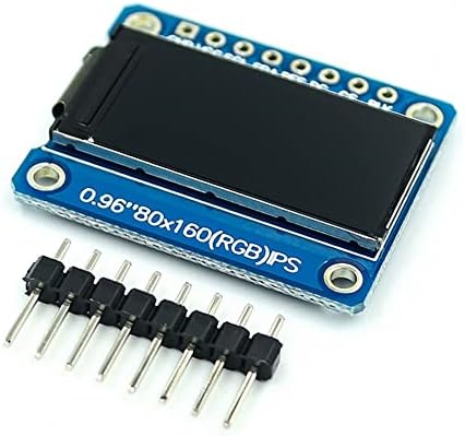 Rakstore Módulo OLED IPS de 0,96 polegadas para Arduino 80 * 160 65K Colorido RGB TFT LCD Placa ST7735 DIY