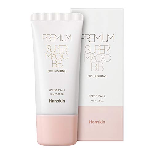 Hanskin Premium Super Magic BB Cream com SPF 30 pa ++, nutrição hidratante com duração duradoura, acabamento impecável de cobertura