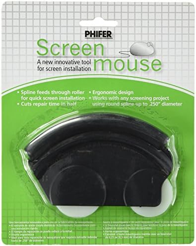 Ferramenta de rolo de mouse de tela de Phifer MFRPartno 3027440