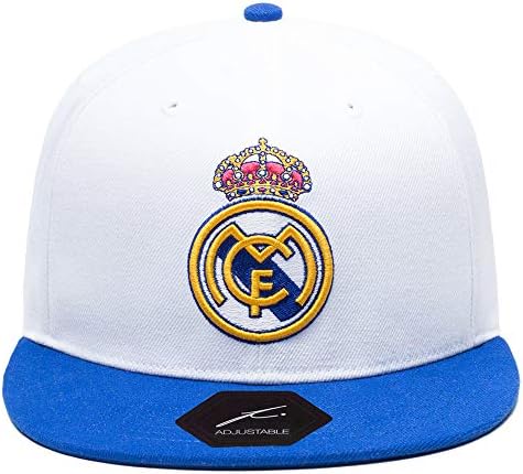 Coleção FI Real Madrid Team Snapback Hat White/Blue
