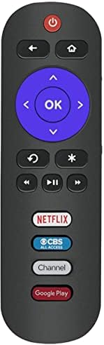 Controle remoto universal compatível com toda a TV Smart TCL ROKU com Netflix/CBS/Google Play