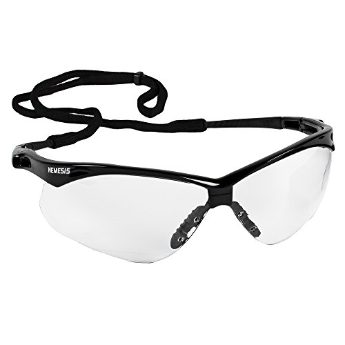 Kleenguard Nemesis CSA Glasses de segurança, CSA Certified, Lente Anti-Fog Certificada com quadro preto, 12 pares / estojo