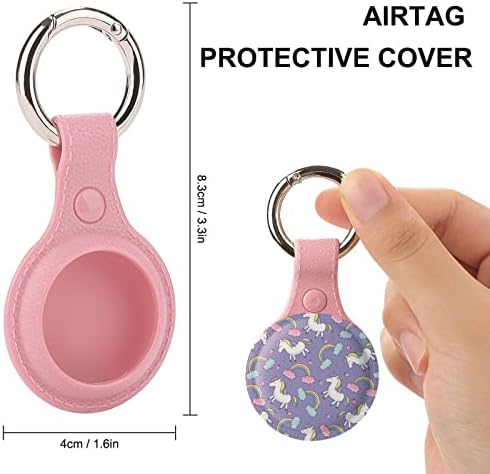 Titular de unicórnios fofos para airtag anel de chave tpu tag de capa de proteção de proteção Tag para carteira de bagagem