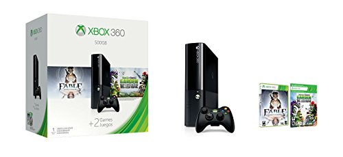 Xbox 360 500GB Console - Fable Anniversary and Plants vs Zombies: Garden Warfare Bundle