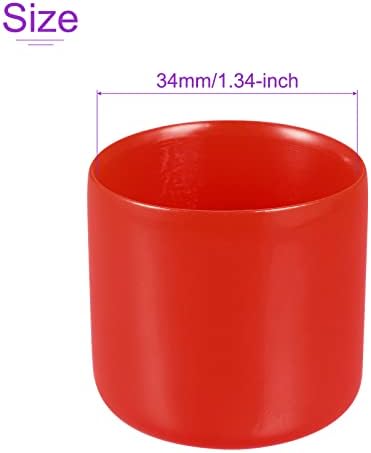 DMIOTECH 4 pacote de 40 mm ID Protetores de rosca vermelha protetores de borracha Tampas de parafuso de borracha para