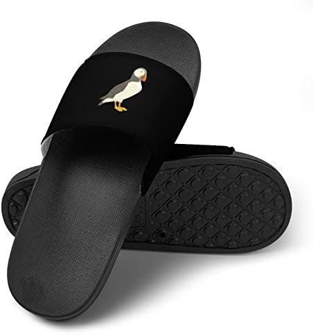 Puffin Bird Unisex Home Shoppers Sandals de chuveiro de secagem rápida não deslizam sapatos de dedão