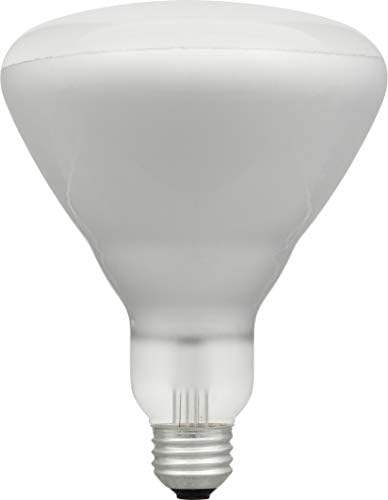 Iluminação em casa de Sylvania 15391 Bulbo incandescente, BR40-65W, acabamento branco macio, base média, pacote de 6