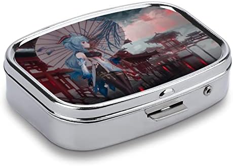 Organizador de comprimidos Box Anime Girl Pill Contêiner portátil Diário Caso de comprimidos Caixa de armazenamento Medicina