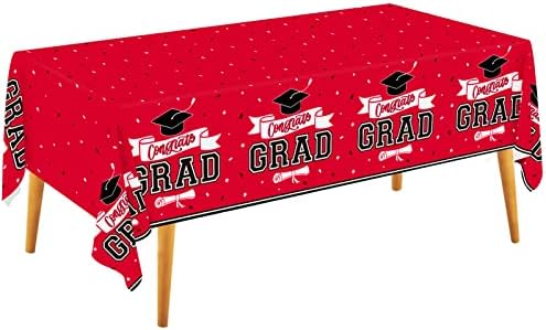 Dazonge Decorações de graduação roxa 2023, 2 Decorações de graduação em pacote Classe de 2023, toalha de mesa de graduação grande,
