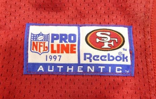 1997 San Francisco 49ers 54 Jogo emitido em Red Practice Jersey 50 729 - Jerseys de jogo NFL não assinado usada