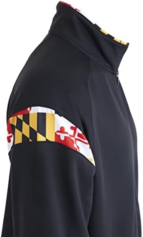 Maryland Flag Souvenir Gift Hoody com bolsos de canguru frontal e bolso escondido no mídia