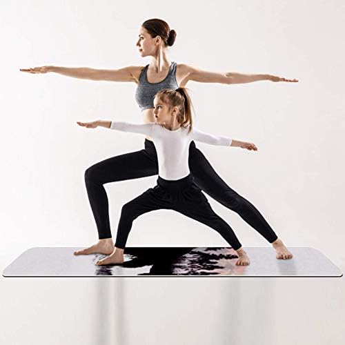 UNICEY Mamífero espesso Exercício e fitness 1/4 de tapete de ioga para ioga pilates e exercício de fitness