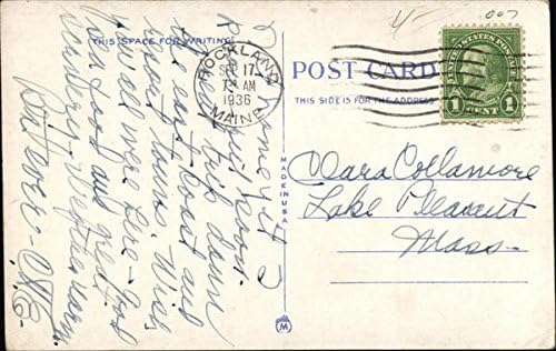 Elmwood Hotel Waterville, Maine Me Original Antique Postcard 1936
