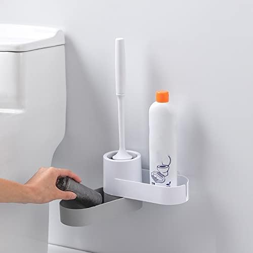 Liruxun Armazenamento de silicone Brilho do vaso sanitário Toçador de vaso sanitário Praveamento de limpeza de parede Limpeza