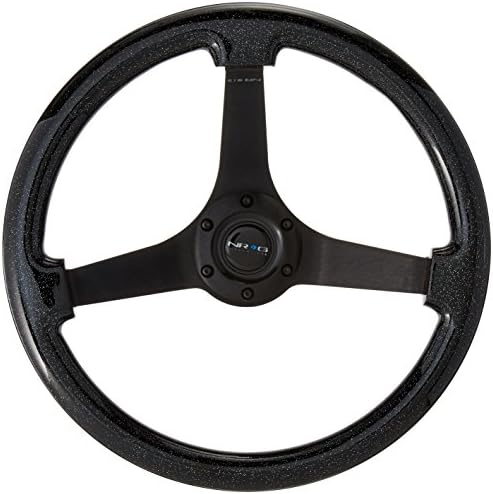 NRG Innovations ST-036BSB-BK Black Wood Wood Wheel